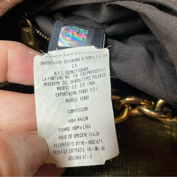 Fendi mezzaluna hobo bag with COA - Picture 13 of 16